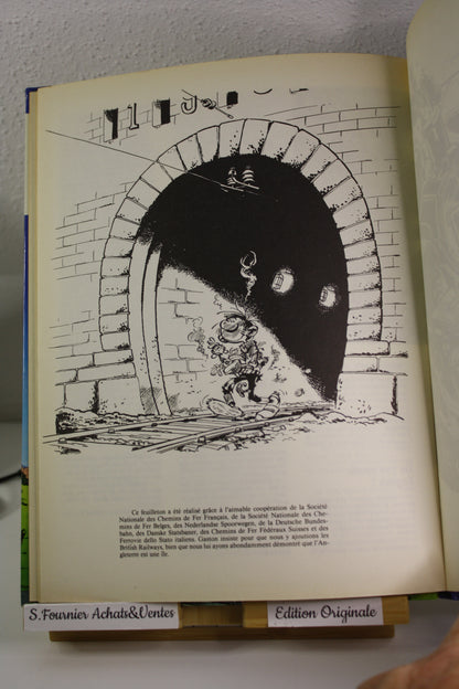 Les robinsons du rail – Gaston Spirou – Franquin Jidéhem – Edition de l’Atelier – EO – 1981
