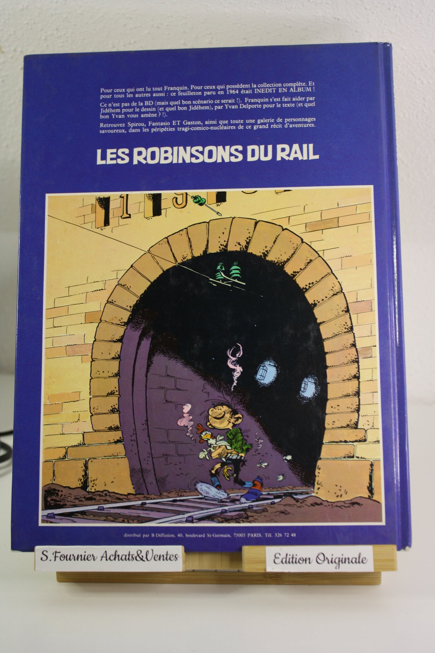 Les robinsons du rail – Gaston Spirou – Franquin Jidéhem – Edition de l’Atelier – EO – 1981
