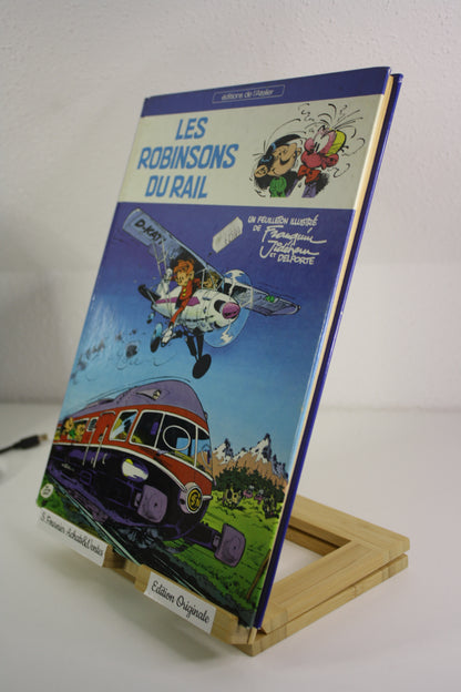 Les robinsons du rail – Gaston Spirou – Franquin Jidéhem – Edition de l’Atelier – EO – 1981