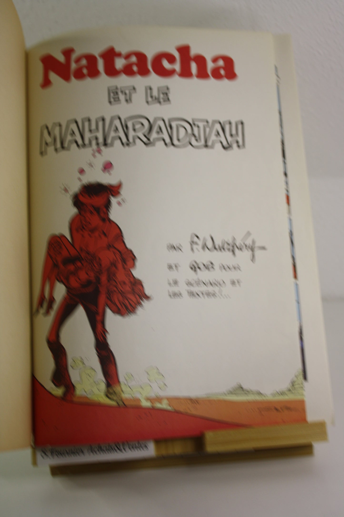 Natacha et le Maharadjah – Natacha – Walthéry – Dupuis – Réédition – 1981