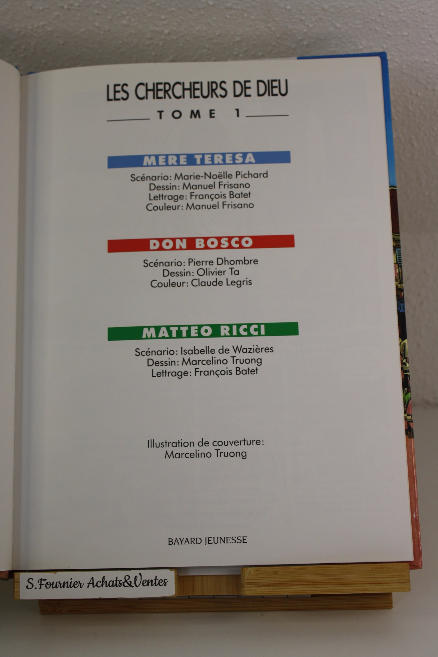 Tome 1 – Les chercheurs de dieu – Collectif – Bayard Jeunesse – Réédition – 2006