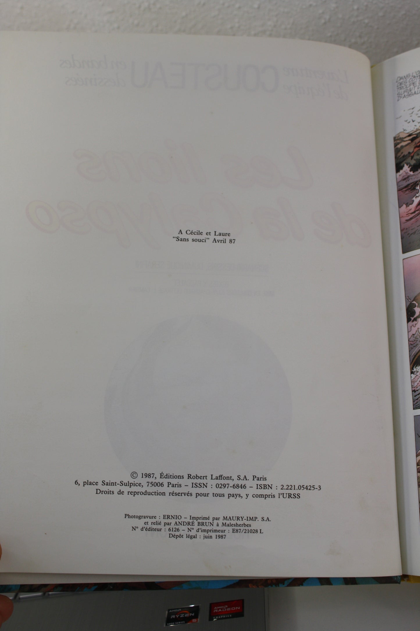 Les lions de mer – L’aventure de l’équipe Cousteau – Sérafini Paccalet – Robert Laffont – EO – 1987