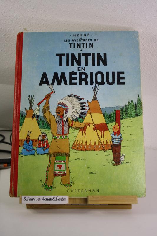 Tintin en Amérique – Tintin – Hergé – Casterman – Réédition – 1963 – B34