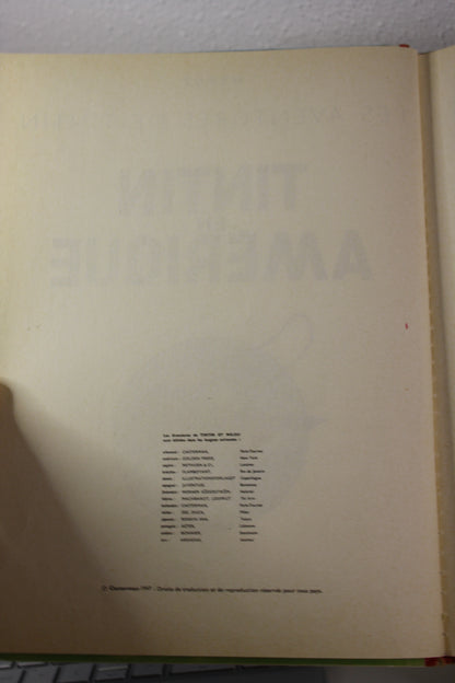 Tintin en Amérique – Tintin – Hergé – Casterman – Réédition – 1963 – B34