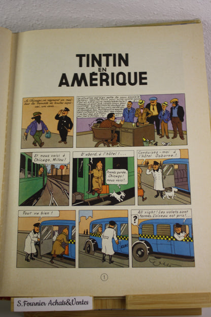 Tintin en Amérique – Tintin – Hergé – Casterman – Réédition – 1963 – B34