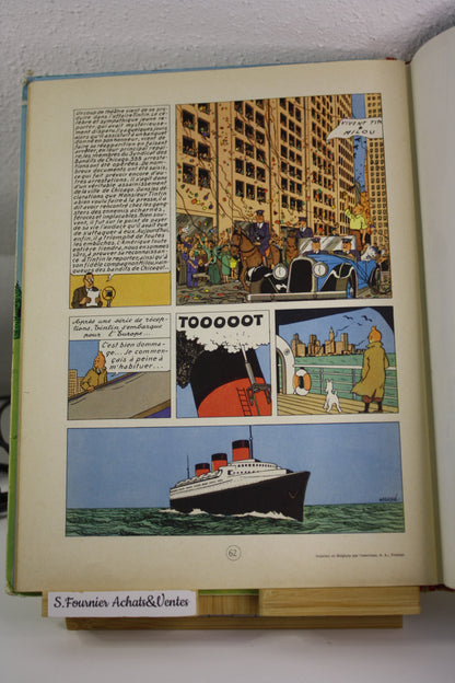 Tintin en Amérique – Tintin – Hergé – Casterman – Réédition – 1963 – B34
