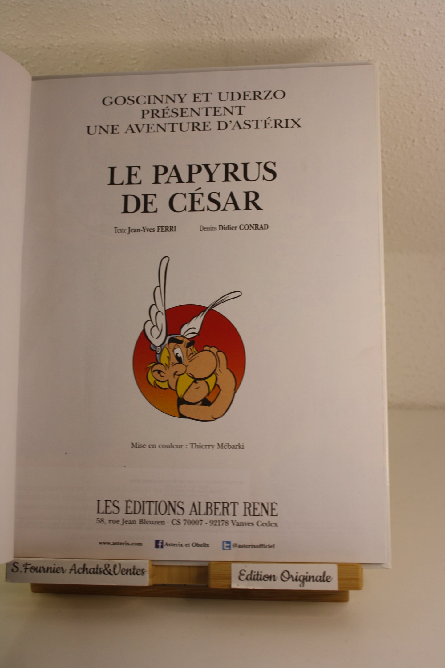 Le papyrus de César – Astérix – Ferry Conrad – Albert René – EO – 2015