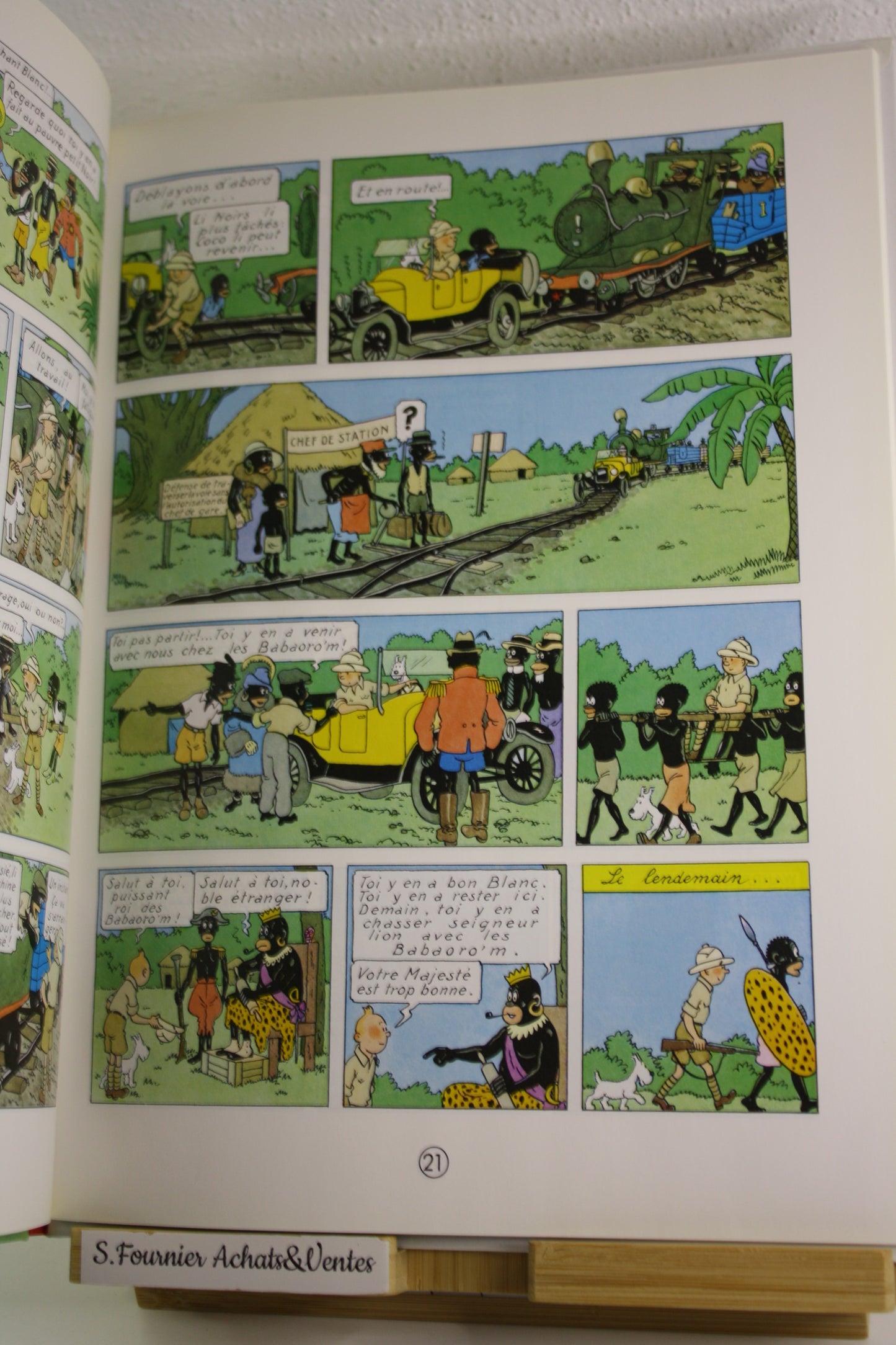 Tintin au Congo – Tintin – Hergé – Casterman – Réédition – 2000/2