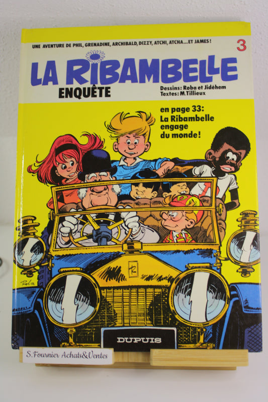 La ribambelle enquête – La ribambelle – Roba Jidéhem Tillieux – Dupuis – Réédition – 1984
