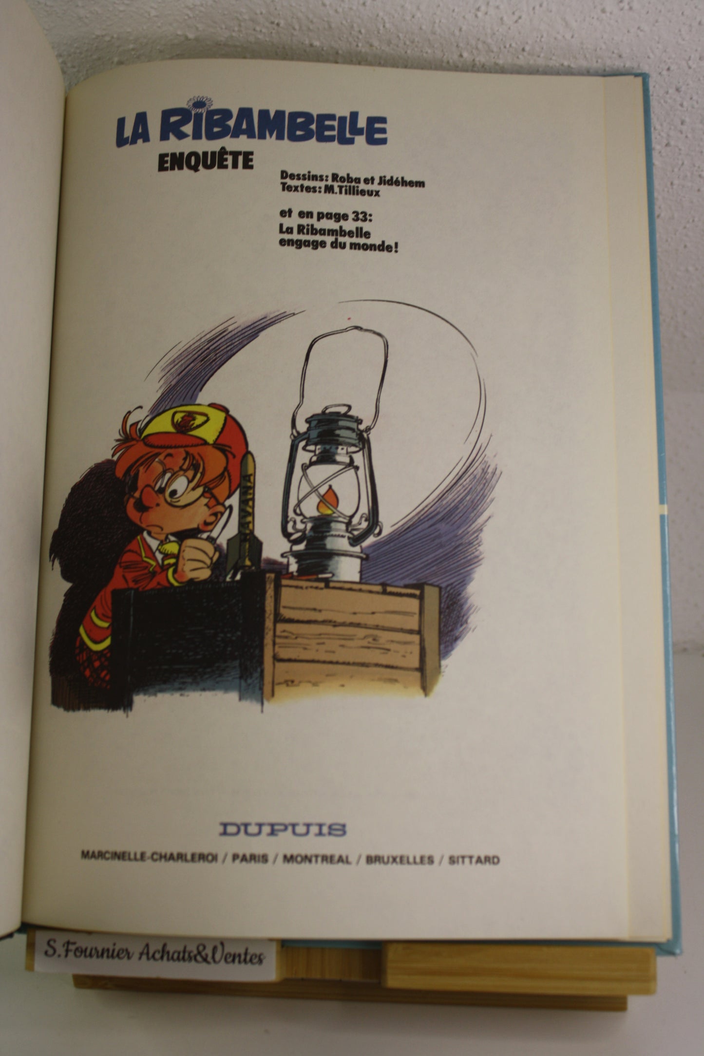 La ribambelle enquête – La ribambelle – Roba Jidéhem Tillieux – Dupuis – Réédition – 1984