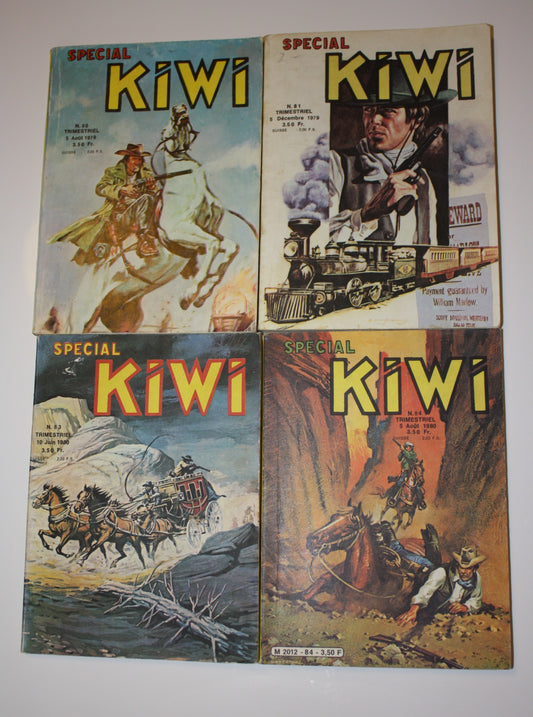 Album Spécial kiwi n°80, 81, 83 et 84 – Spécial Kiwi – Collectif – LUG – Périodique – 1979/80