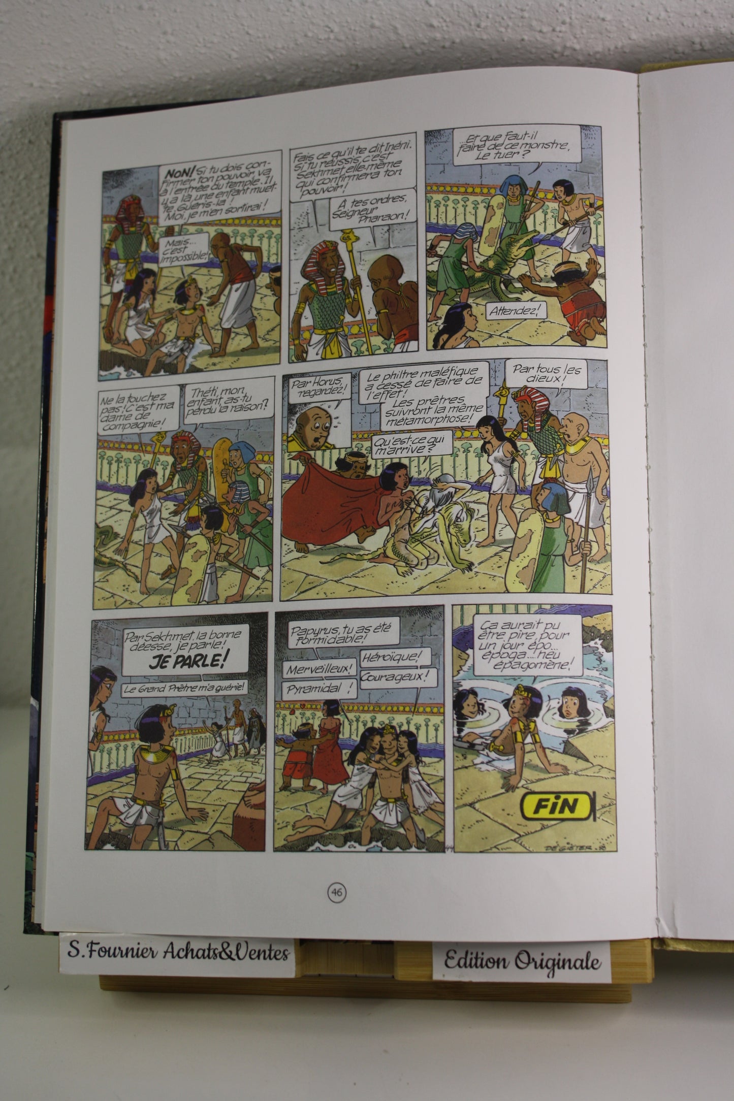 La prisonnière de Sekhmet – Papyrus – Gieter – Dupuis - EO – 1999
