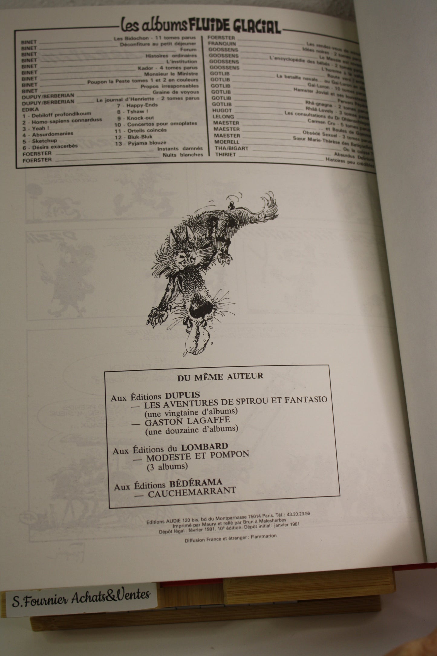 Tome 1 – Idées Noires – Franquin – Fluide Glacial – Réédition – 1991