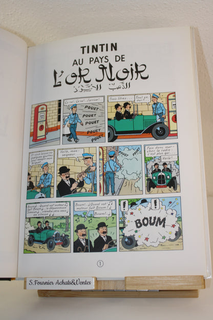 Au pays de l’Or Noir – Tintin – Hergé – Casterman - Réédition - 2000