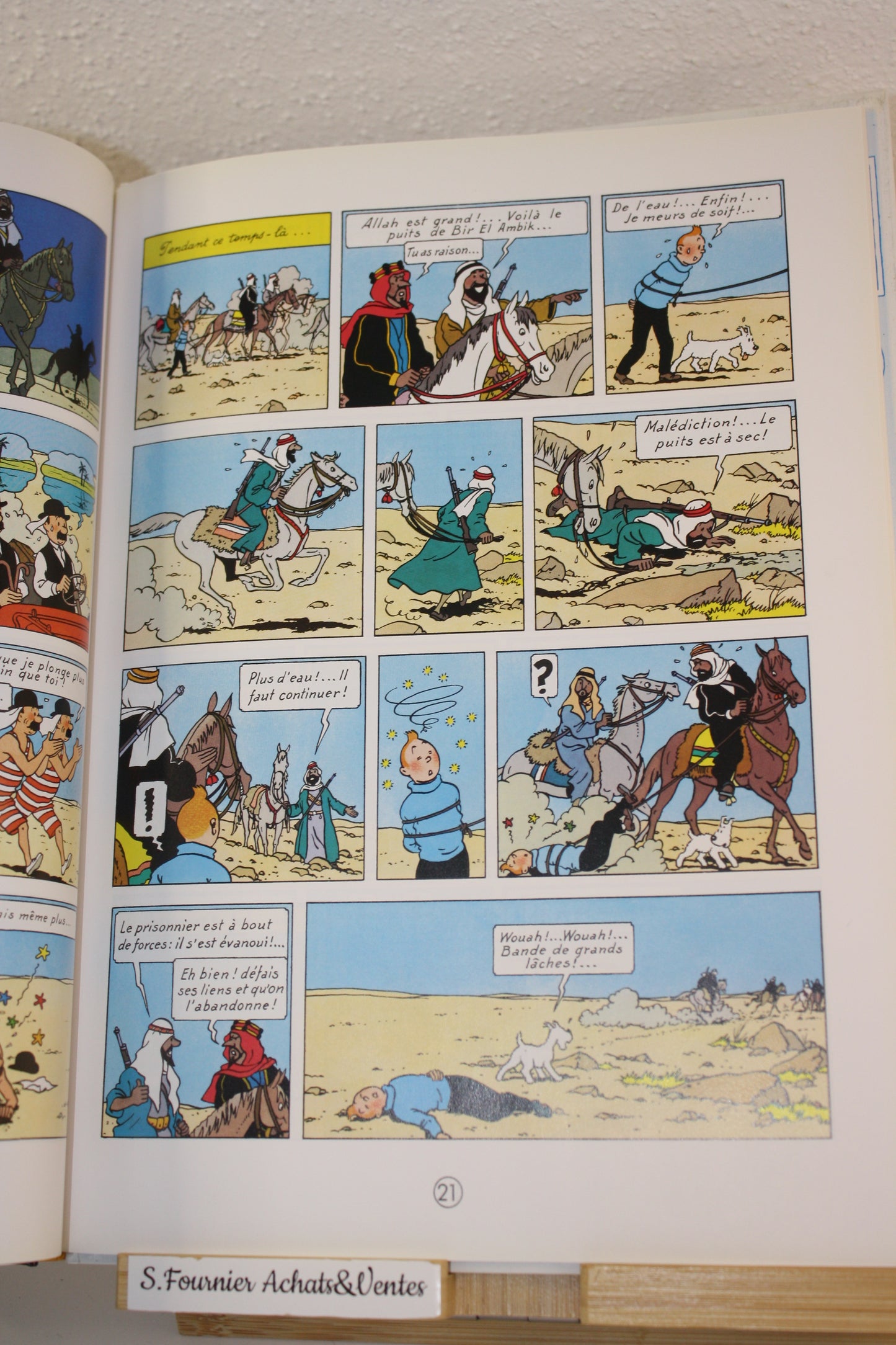 Au pays de l’Or Noir – Tintin – Hergé – Casterman - Réédition - 2000