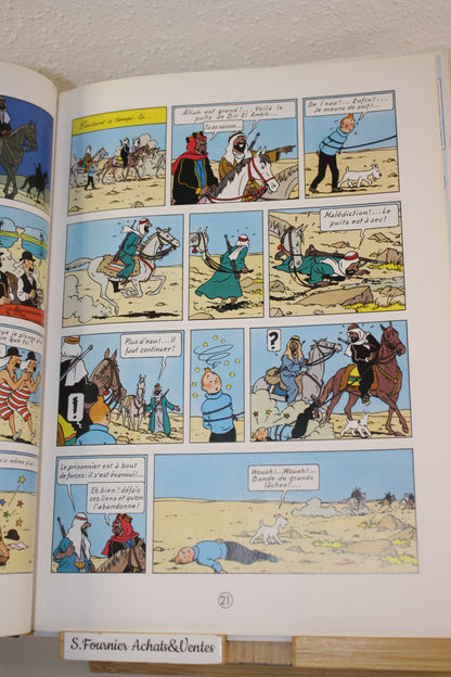 Au pays de l’Or Noir – Tintin – Hergé – Casterman - Réédition - 2000