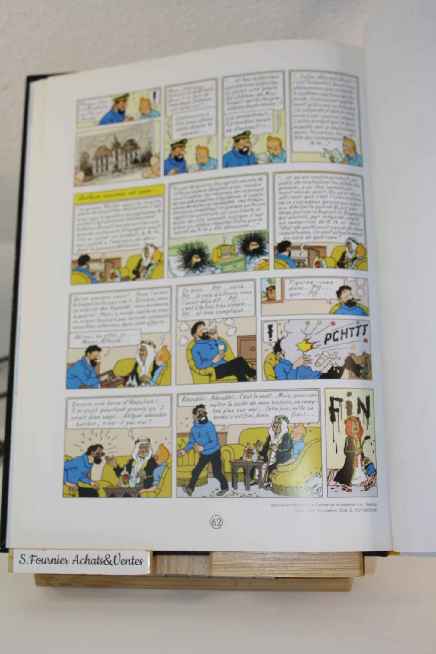 Au pays de l’Or Noir – Tintin – Hergé – Casterman - Réédition - 2000