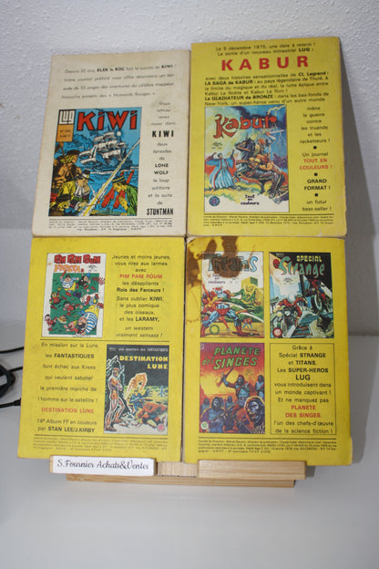 Kiwi n°241, 248, 272 et 273 – Kiwi – Collectif – LUG – Périodique – 1975/77/78