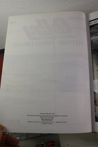 Altitude moins trente – Colby – Blanc Dumont Greg – Dargaud - EO - 1991