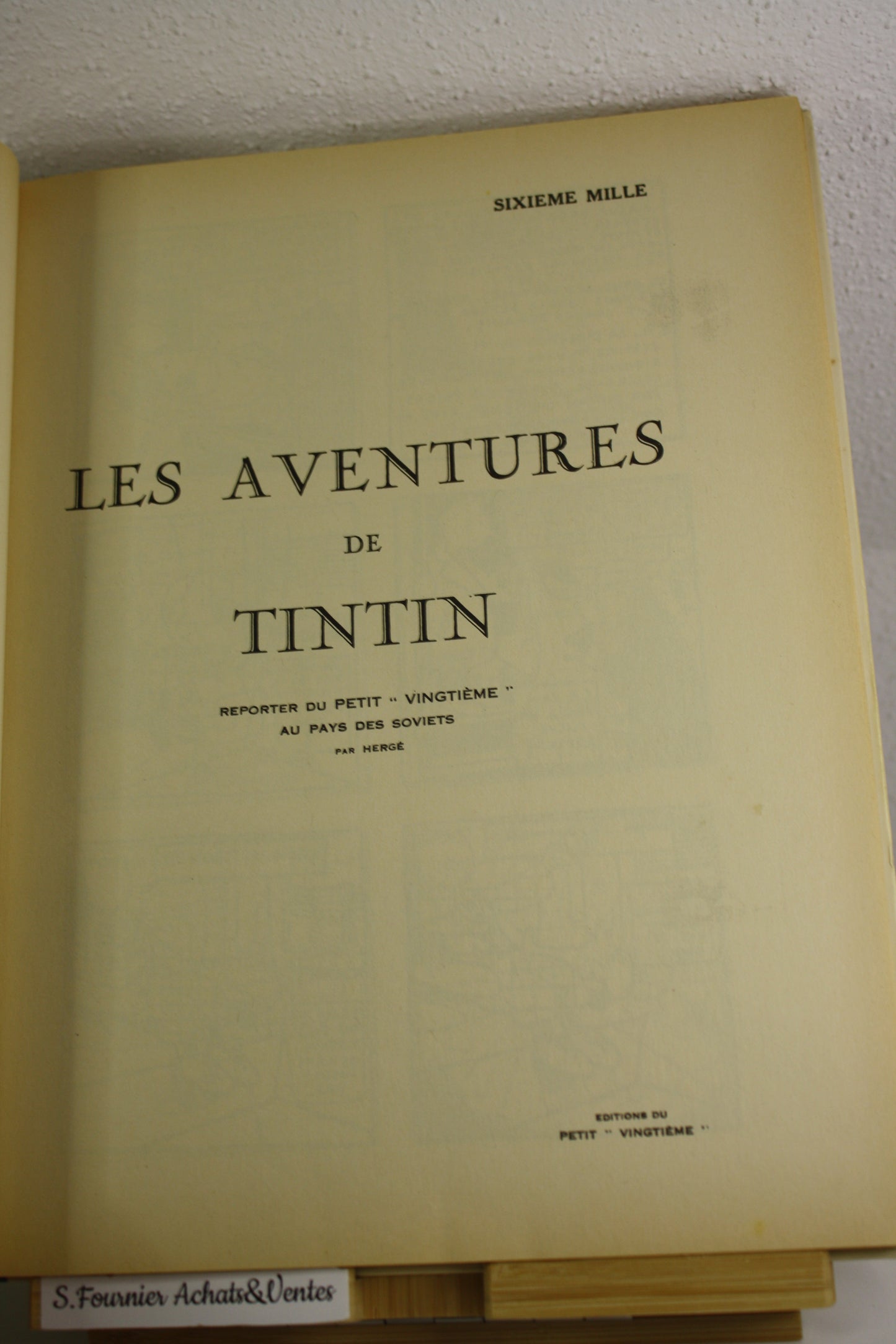 Facsimilé Tintin au pays des soviets – Tintin – Hergé – Casterman – EO - 1981