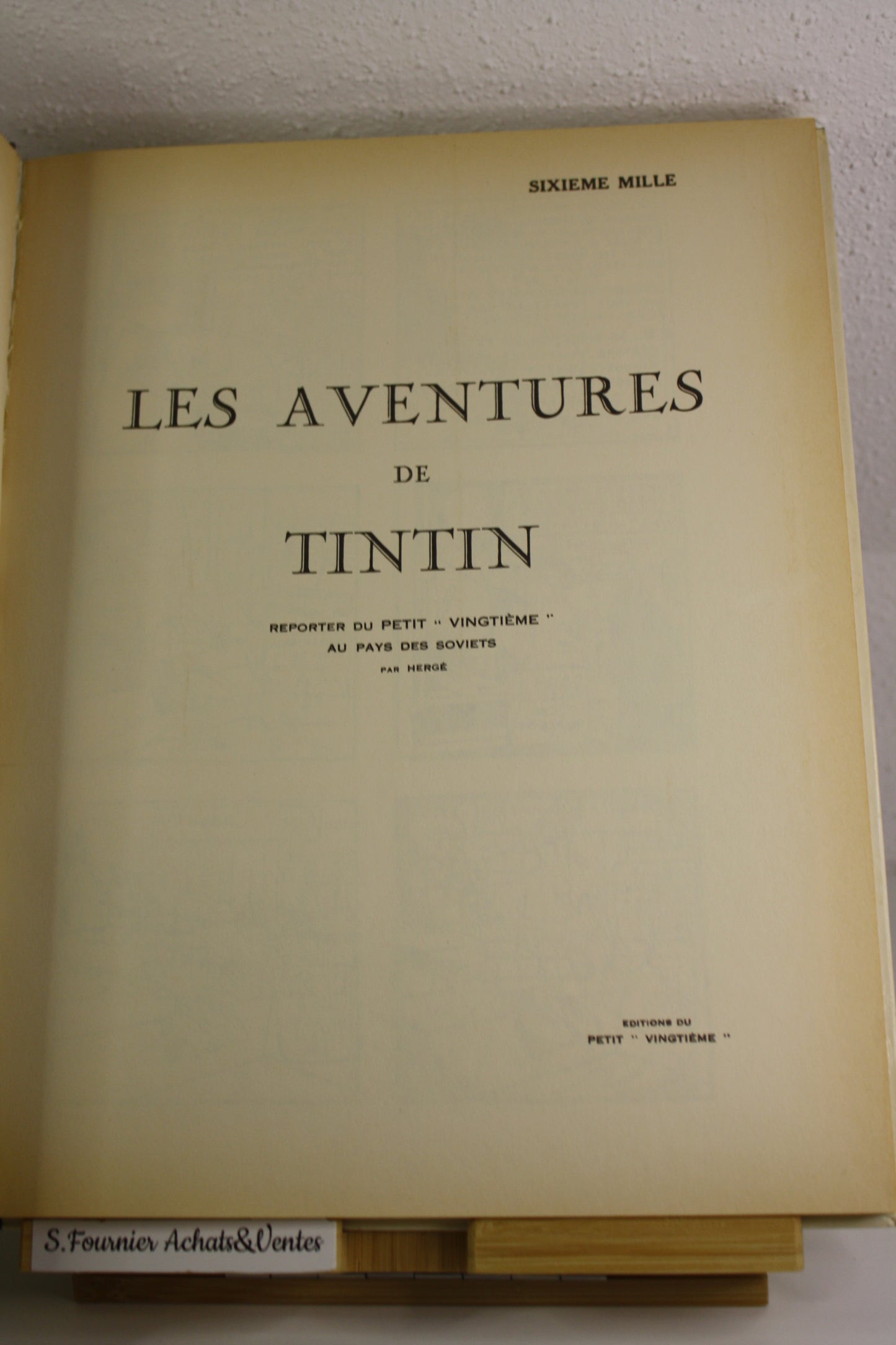 Facsimilé Tintin au pays des soviets – Tintin – Hergé – Casterman – EO - 1981