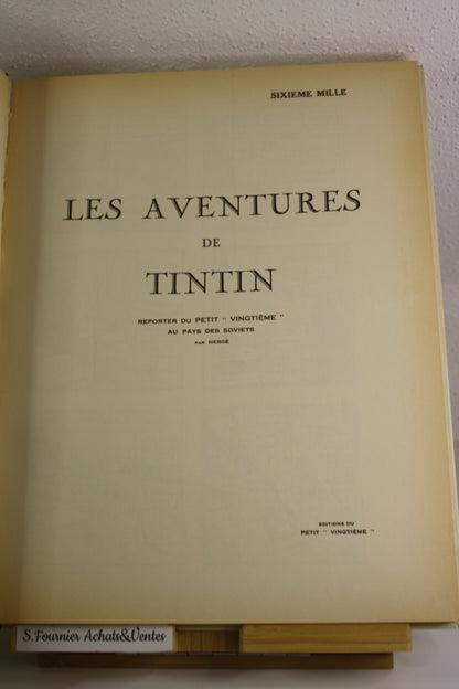 Facsimilé Tintin au pays des soviets – Tintin – Hergé – Casterman – EO - 1981