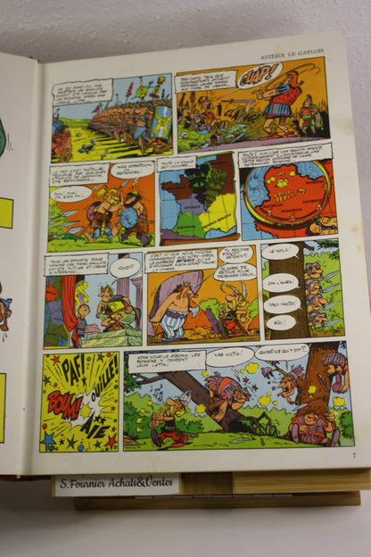 Intégral de Luxe tome 1 à 3 couverture en cuir – Astérix – Goscinny Uderzo – Dargaud – EO - 1967