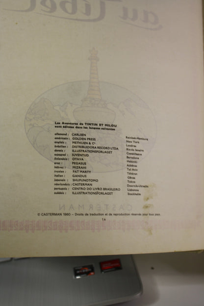Tintin au tibet – Tintin – Hergé – Casteman – Réédition - 1971