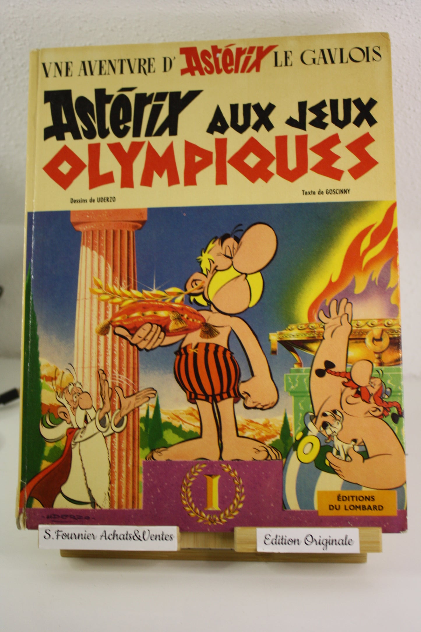 Astérix aux jeux Olympiques (Lombard) – Astérix – Goscinny Uderzo – Lombard – EO - 1968