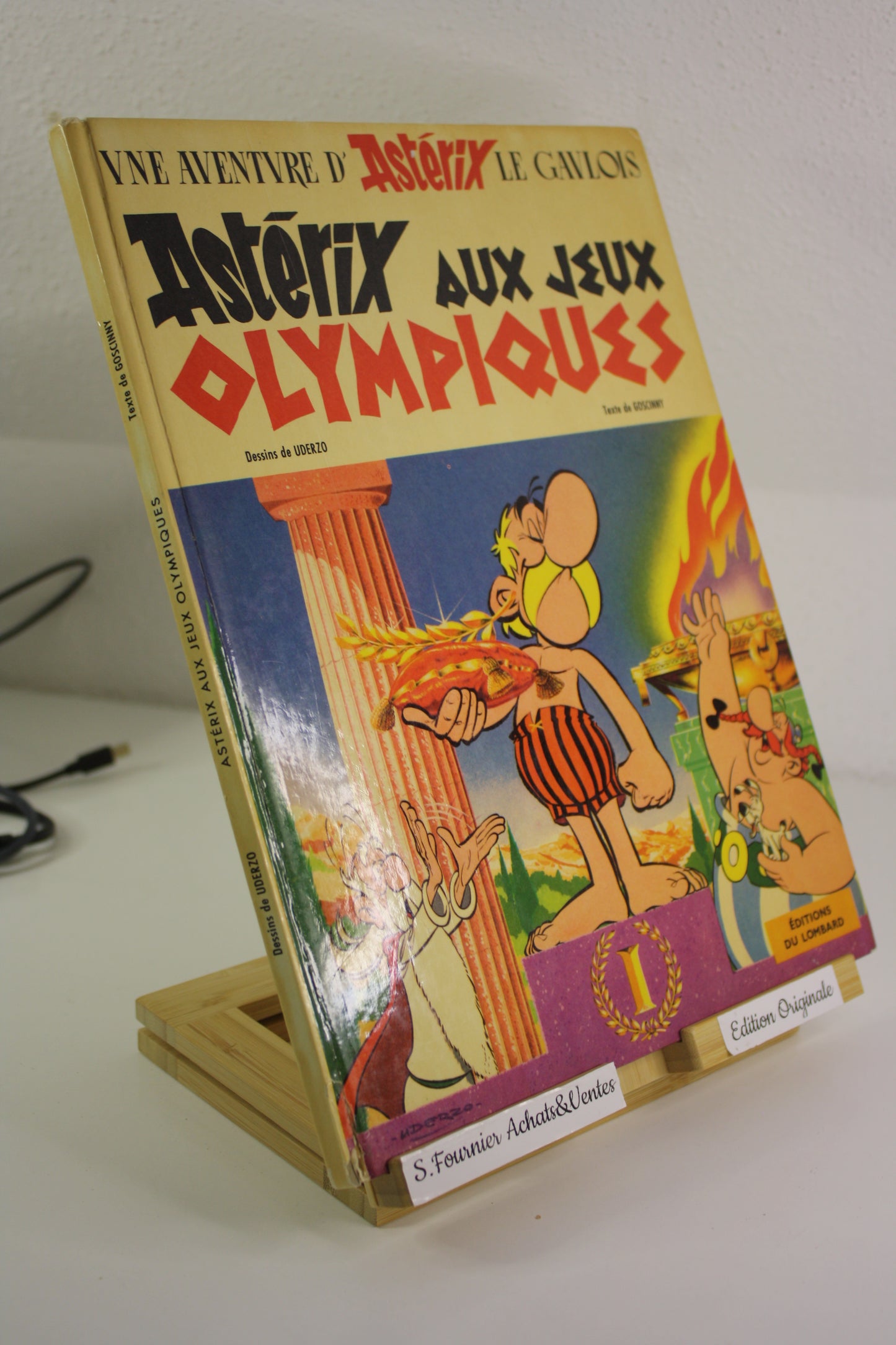 Astérix aux jeux Olympiques (Lombard) – Astérix – Goscinny Uderzo – Lombard – EO - 1968