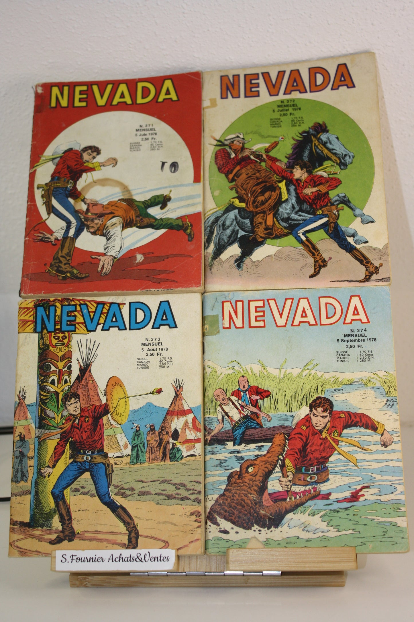 Nevada du n°371 au 374 – Nevada –Essegesse – LUG – Périodique – 1978