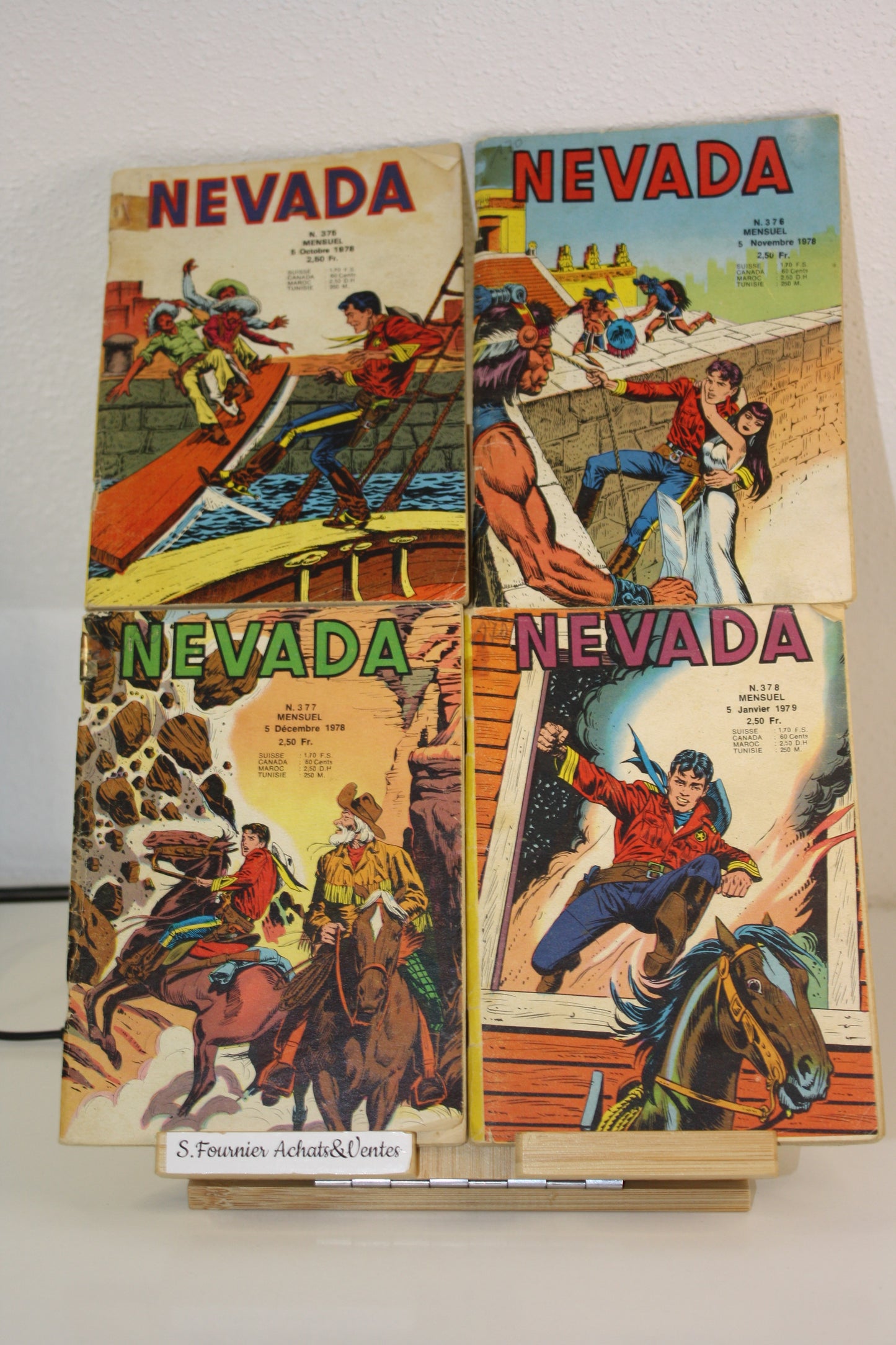 Nevada du n°375 au 378 – Nevada –Essegesse – LUG – Périodique – 1978/79