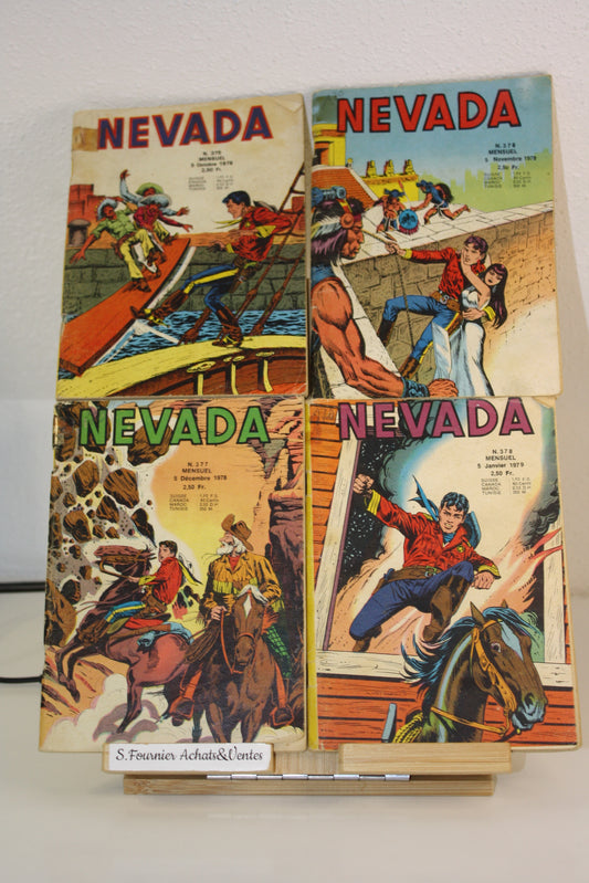 Nevada du n°375 au 378 – Nevada –Essegesse – LUG – Périodique – 1978/79