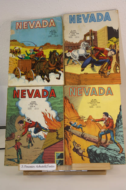 Nevada du n°383 au 386 – Nevada –Essegesse – LUG – Périodique – 1979