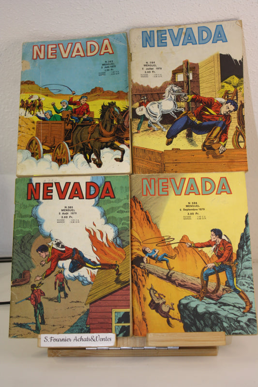 Nevada du n°383 au 386 – Nevada –Essegesse – LUG – Périodique – 1979