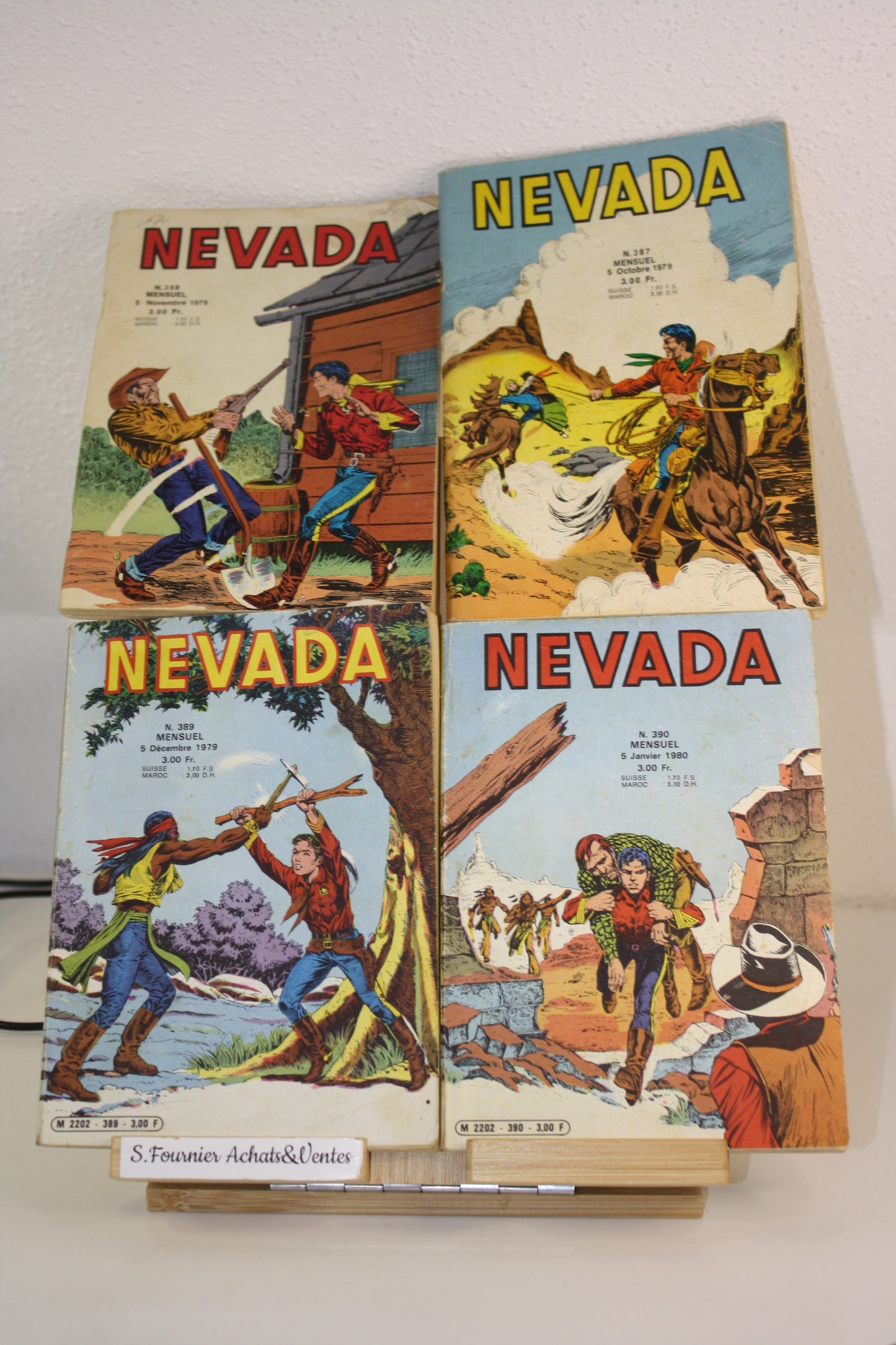 Nevada du n°387 au 390 – Nevada –Essegesse – LUG – Périodique – 1979/80