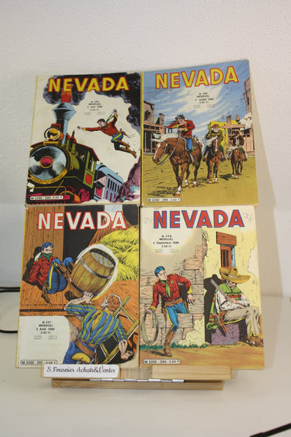 Nevada du n°395 au 398 – Nevada –Essegesse – LUG – Périodique – 1980