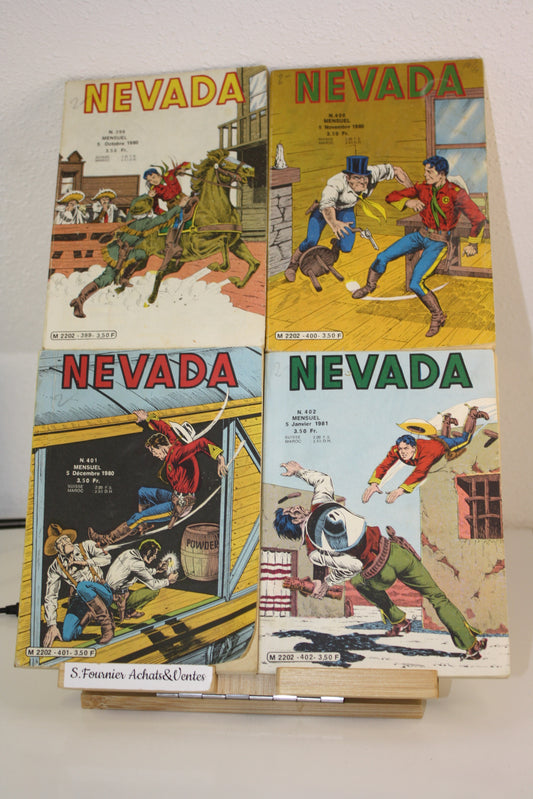 Nevada du n°399 au 402 – Nevada –Essegesse – LUG – Périodique – 1980/81
