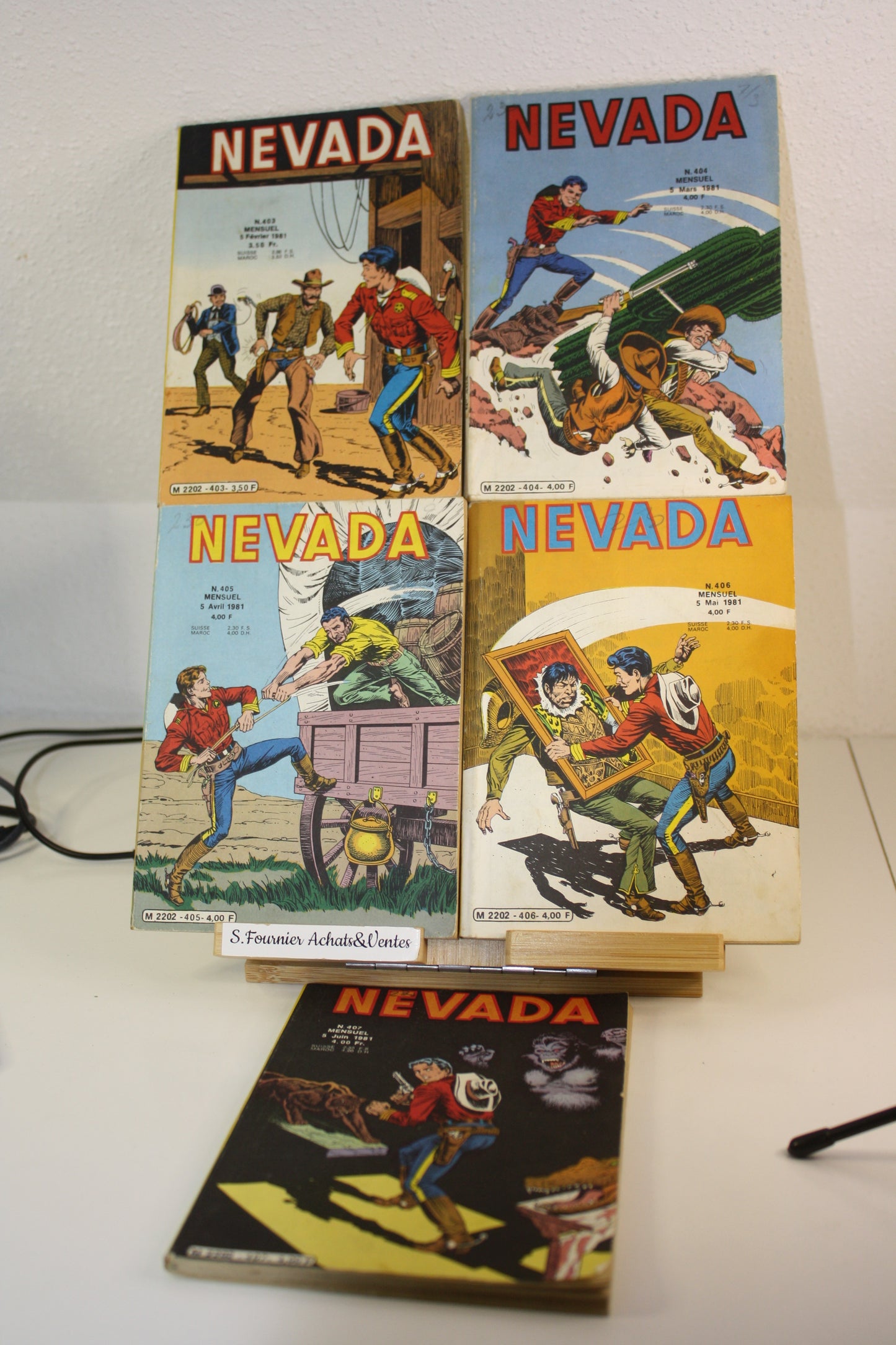 Nevada du n°403 au 407 – Nevada –Essegesse – LUG – Périodique – 1981