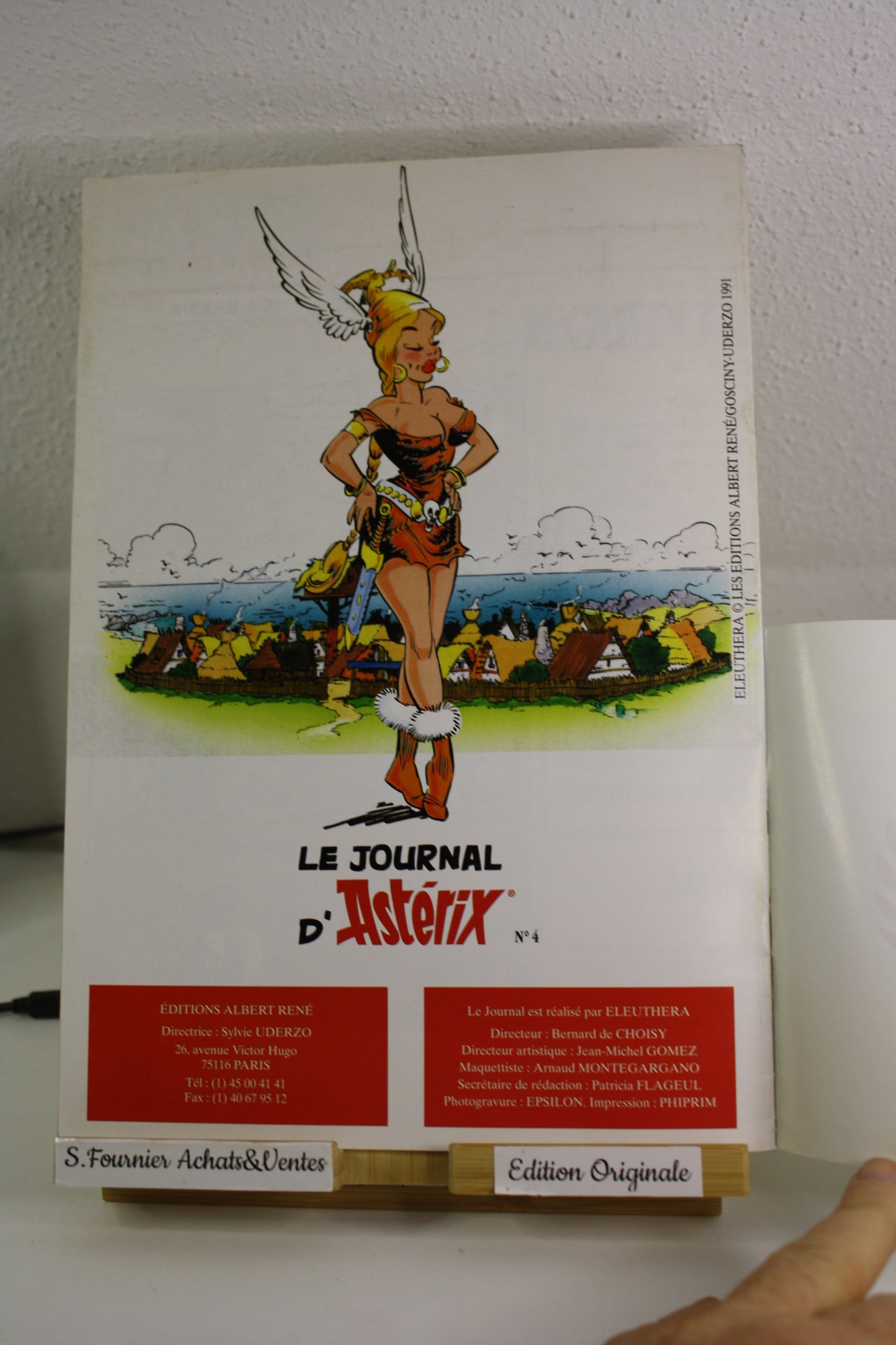 Le journal d’Astérix n°4 – Astérix – Uderzo Goscinny – Albert René – EO - 1991