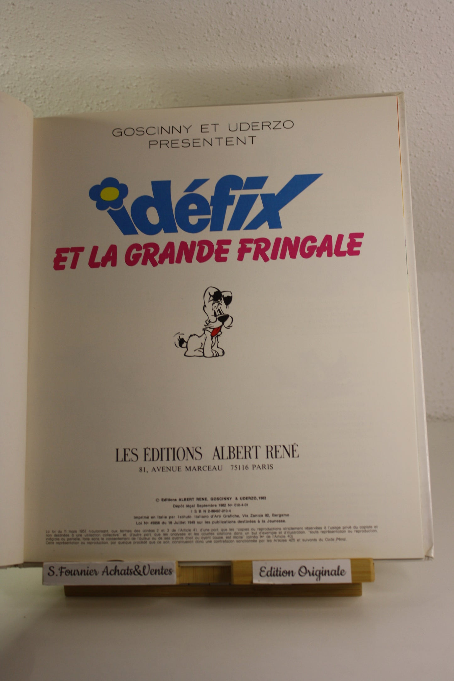 La grande fringale – Idéfix – Goscinny Uderzo – Albert René – EO - 1982