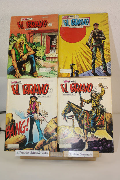 El Bravo du n°21 au 24 – El Bravo – Missaglia – Aventures et Voyages – Périodique – 1979