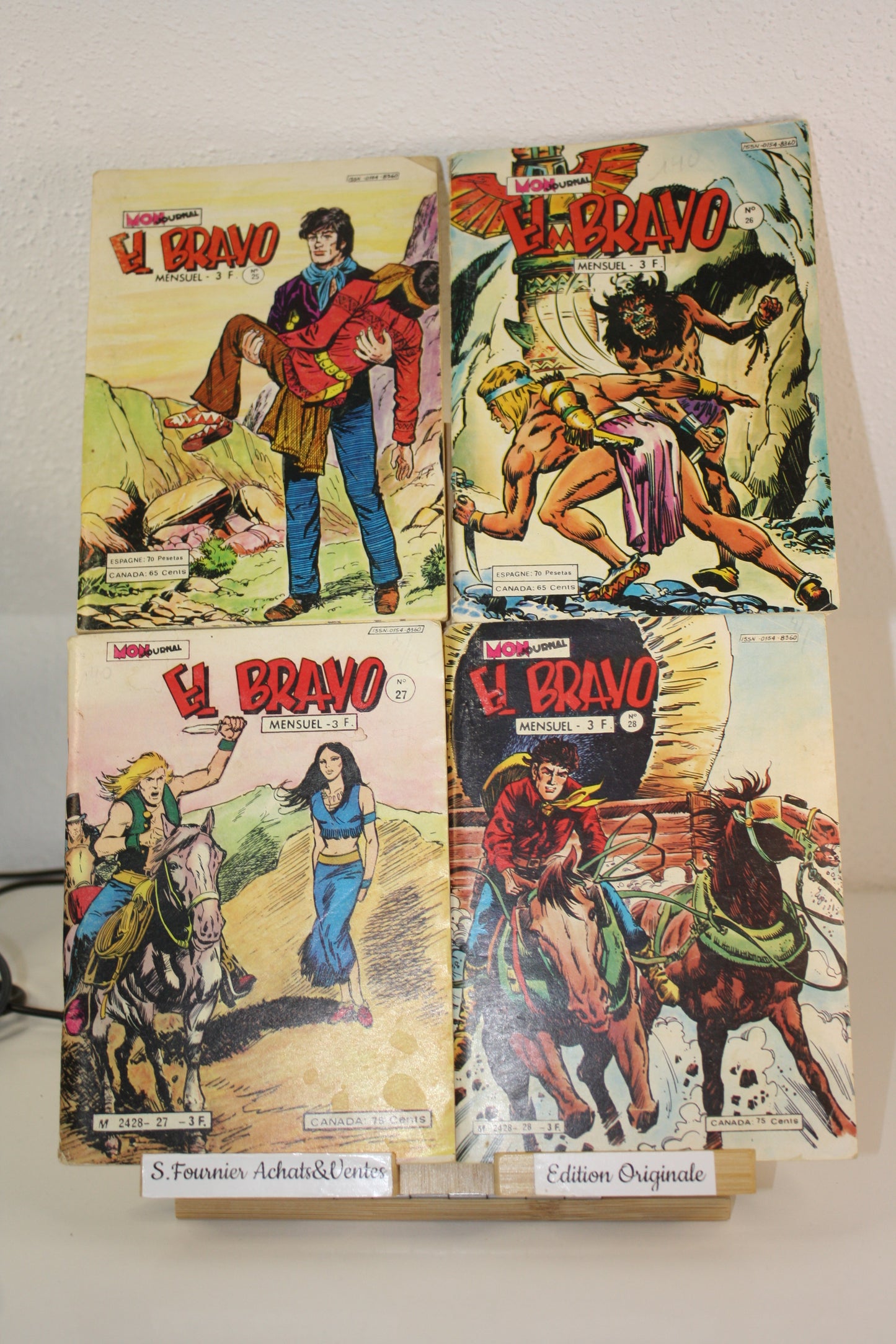 El Bravo du n°25 au 28 – El Bravo – Missaglia – Aventures et Voyages – Périodique – 1979/80