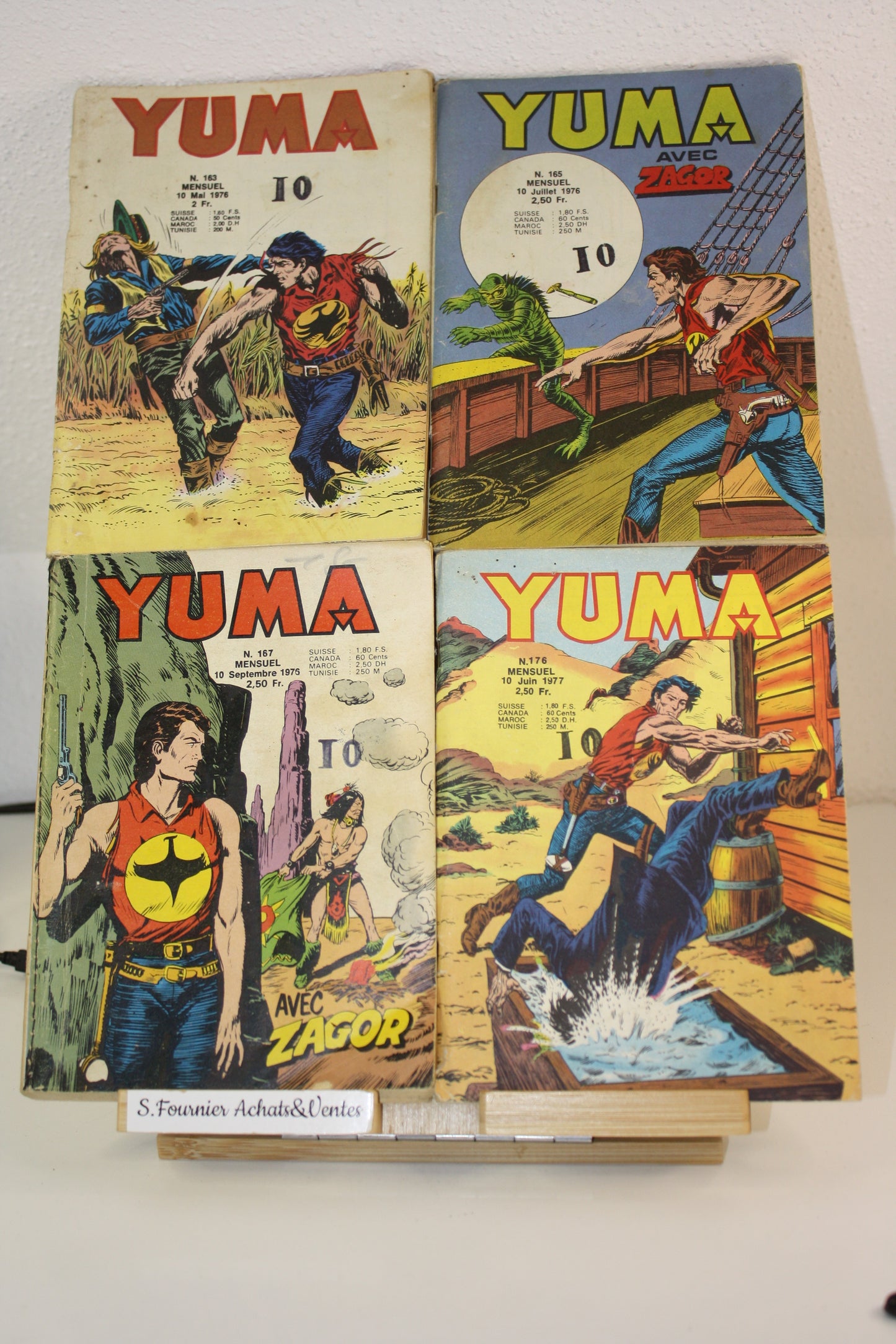 Yuma n°163; 165;167 et 176 – Yuma – collectif – Lug – Périodique – 1976/77