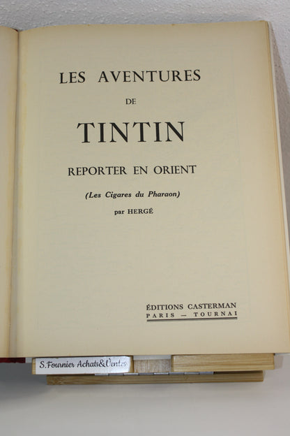 Facsimilé Les cigares du pharaon – Tintin reporter en Orient – Hergé – Casterman – EO – 1984