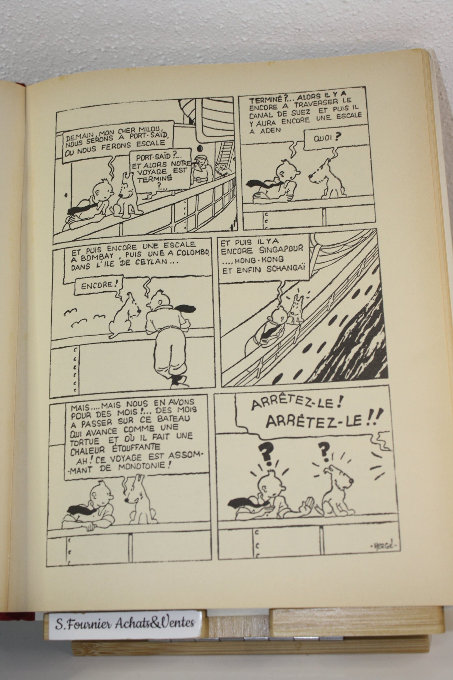 Facsimilé Les cigares du pharaon – Tintin reporter en Orient – Hergé – Casterman – EO – 1984