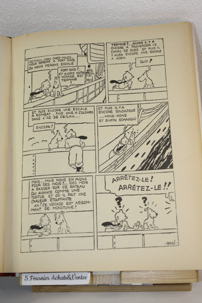Facsimilé Les cigares du pharaon – Tintin reporter en Orient – Hergé – Casterman – EO – 1984