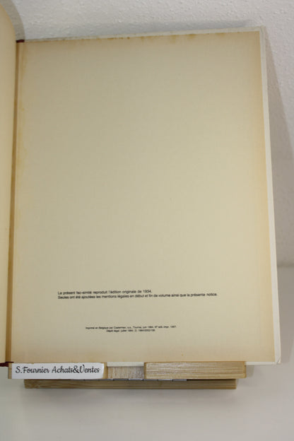 Facsimilé Les cigares du pharaon – Tintin reporter en Orient – Hergé – Casterman – EO – 1984