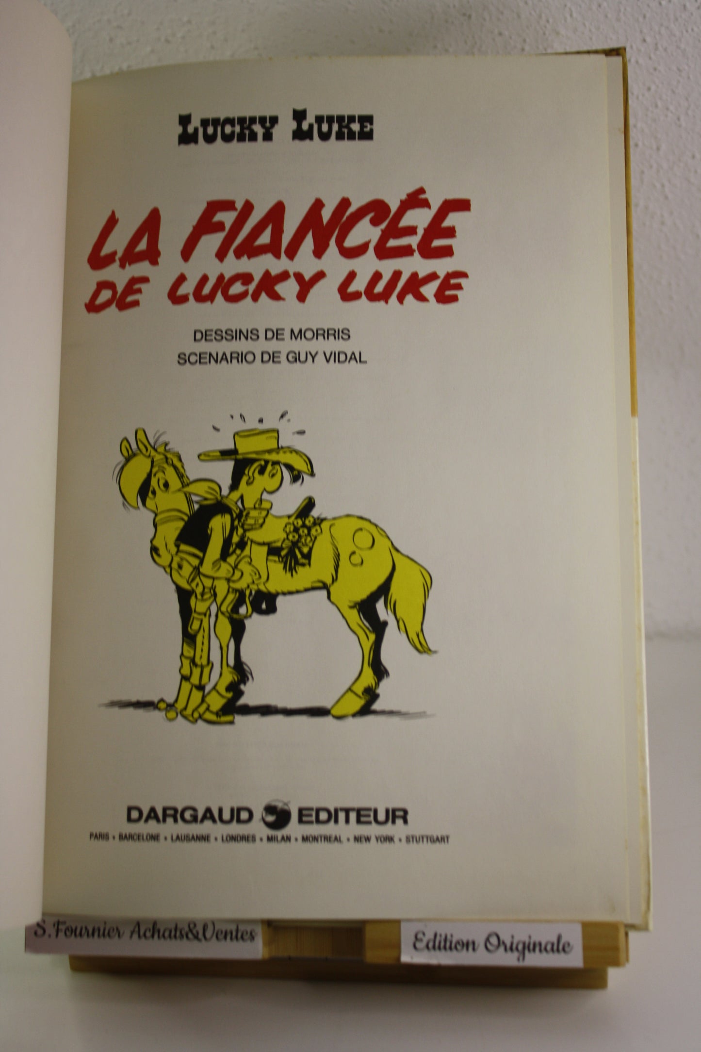 La fiancée de Lucky Luke – Lucky Luke – Morris Vidal – Dargaud – EO – 1985