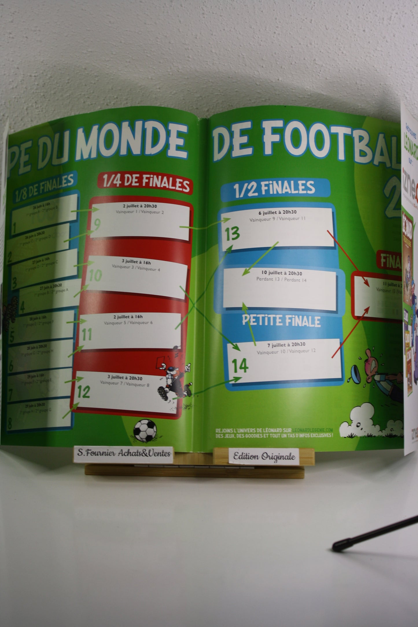 Génie du foot spécial coupe du monde 20010 – Léonard – Turk Degroot – Le Lombard – Réédition – 2010